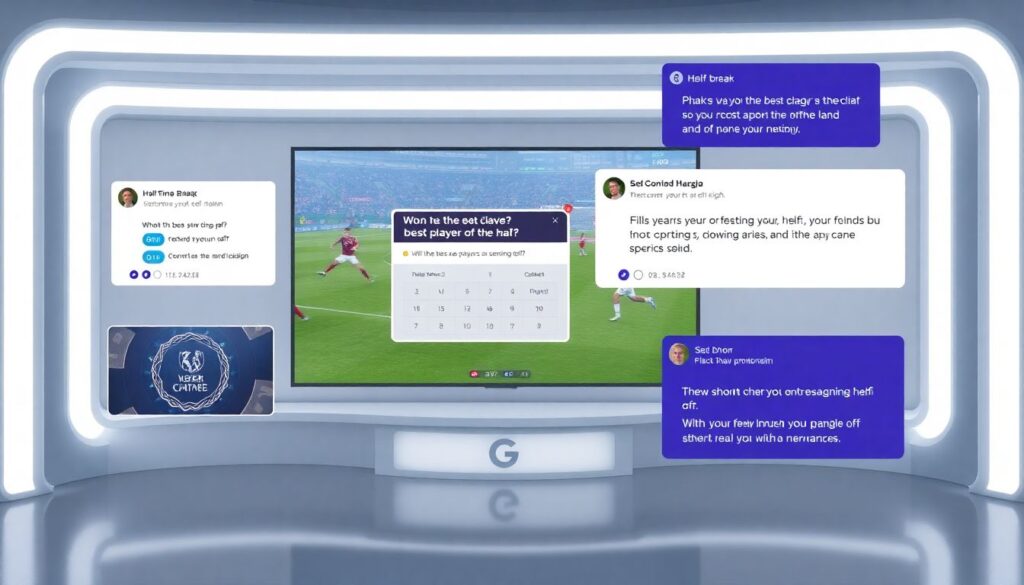 структура качественной текстовой трансляции матча - иллюстрация