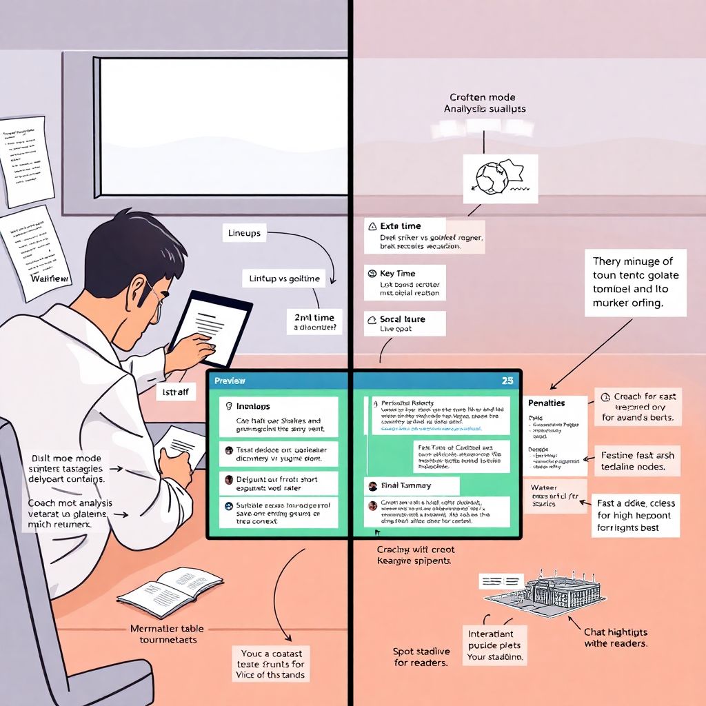 Структура качественной текстовой трансляции матча: практическое руководство