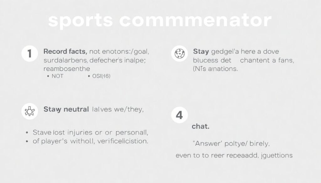 правила этикета в текстовых трансляциях спортивных событий - иллюстрация