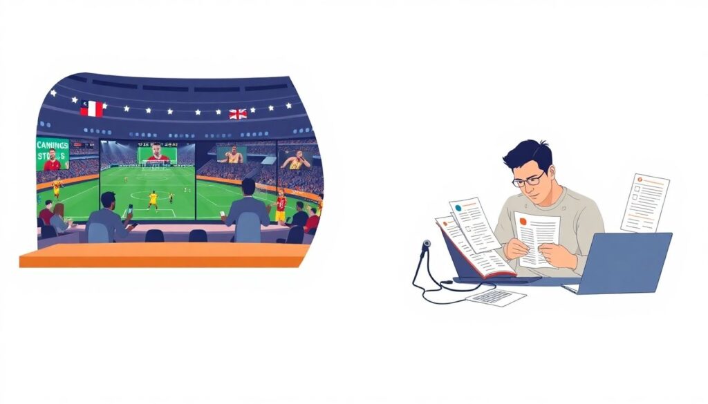 правила этикета в текстовых трансляциях спортивных событий - иллюстрация