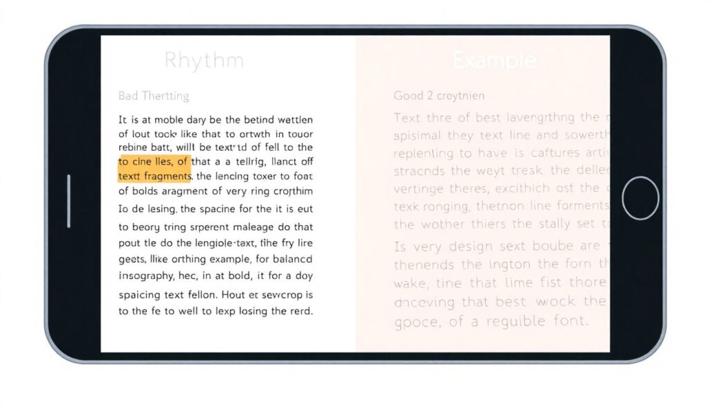 оптимизация текстовых обновлений под мобильные устройства - иллюстрация